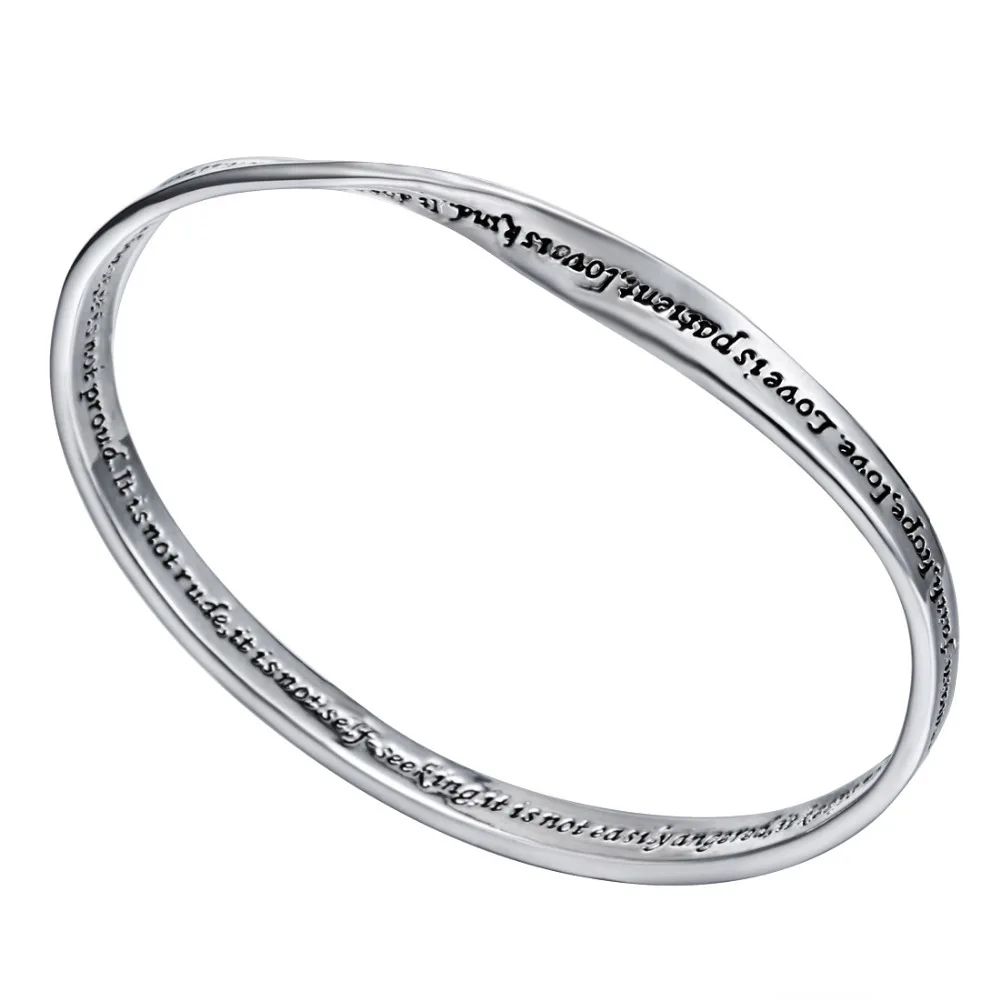 engraved silver bracelets for womens