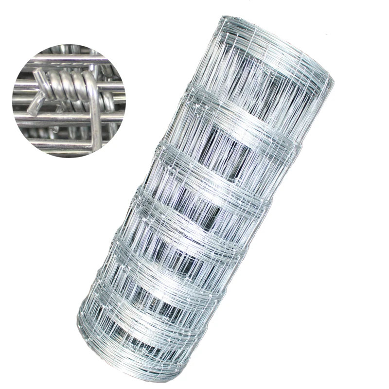 8' fixed knot galvanized pig and goat wire fence, high tensile bonnox fence wire for farm use