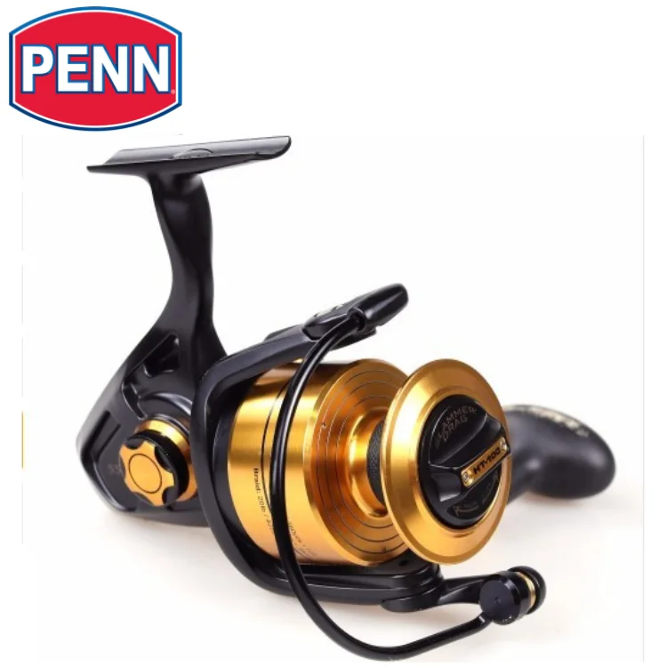 

100% Original PENN SPINFISHER V Spinning Spinning Reels Water Tight Fishing Reel, Black and gold