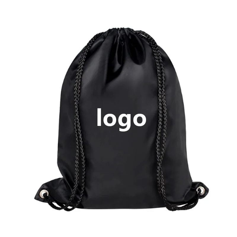 

2018 High Quality Custom Logo Printed Recyclable Polyester Material Sports Gym Bag drawstring bag, Colorful