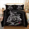 amazon harley davidson skull king queen size bedding quilted microfiber thick duvet patchwork bed comforter set