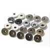 custom 20mm two parts combined round solid movable hollow brass metal jeans button