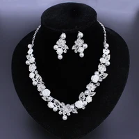 

Crystal wedding gift unique bridal jewelry set for ladies