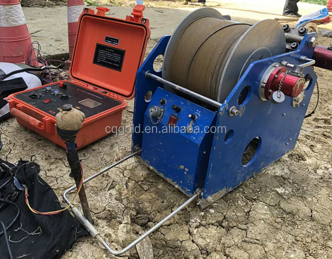 Automatic Geophysical Logging Cable Winch Up To 100m To 3000m Depth
