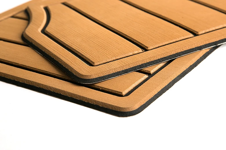 Synthetic Teak Decking custom non-skid rubber vinyl eva flooring sheet for boat 