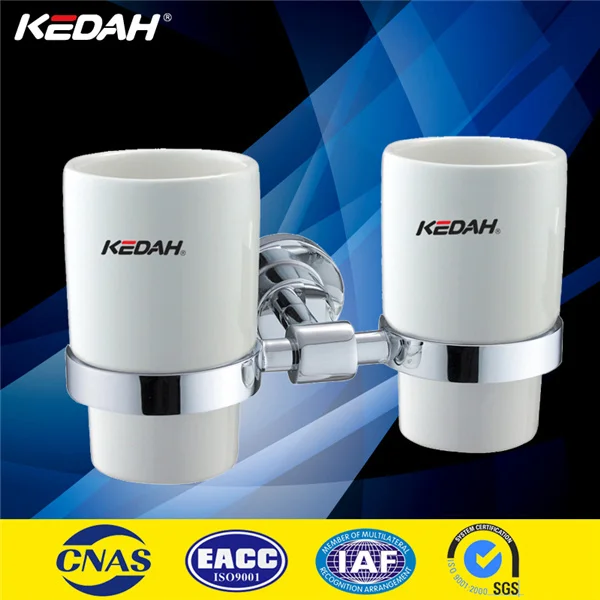 
bathroom brass double toothbrush holder, double tooth brush holder 