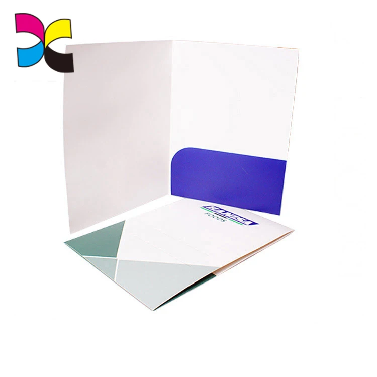 Company File Presentation Paper Folder Printing With Slit For Business ...