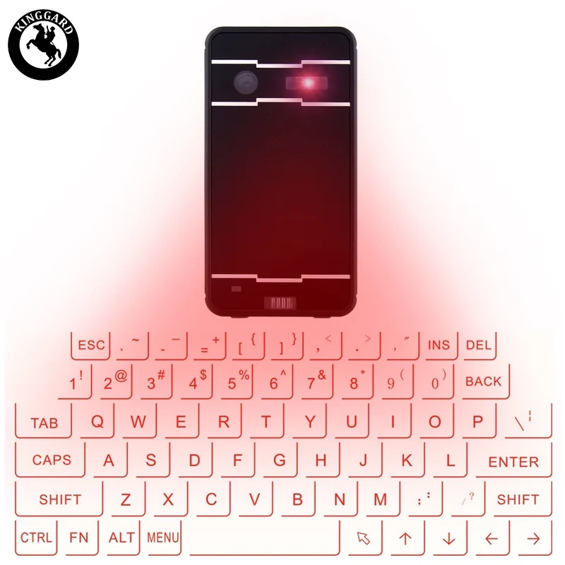 

portable epic hologram keyboard, Black/silver/white