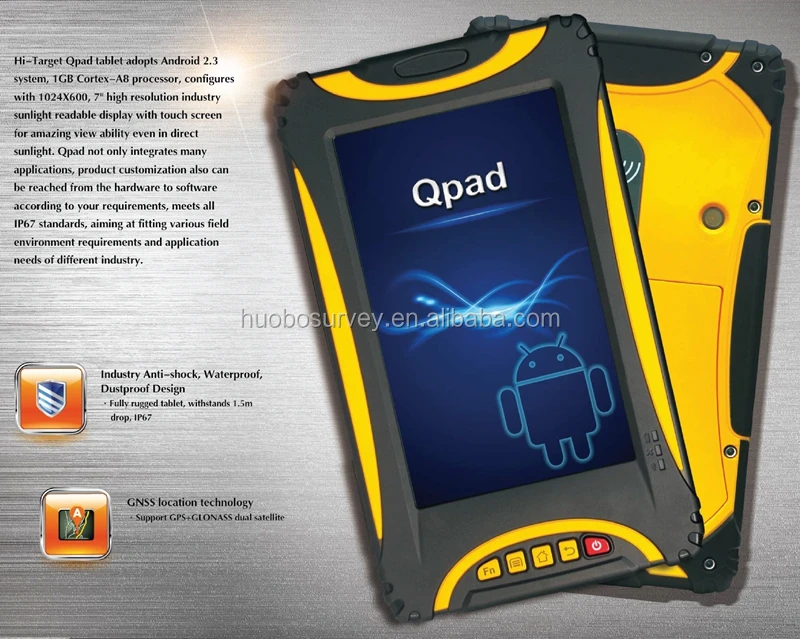 Full Rugged Design GIS Tablet Qpad with GNSS Location Technology