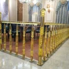 customized decorative factory clear crystal railing cheap price good quality stair handrail