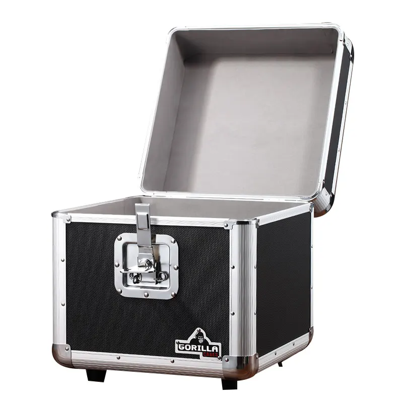 Black Aluminum Cd/dvd Storage Case Hard Abs Cd Box With Stronger Lock