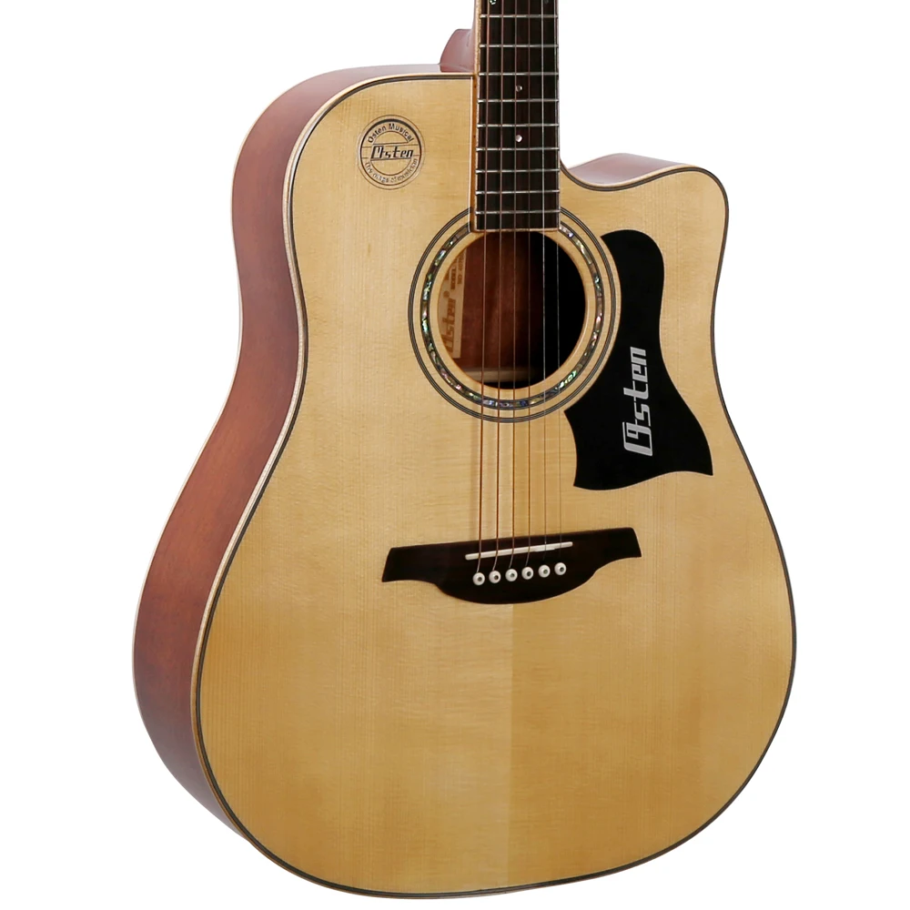 Good Quality 41 Inch Solid Wood Cutaway Acoustic Guitar With Spruce