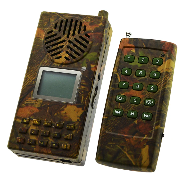 

Portable Size Rechargeable Bird Sound MP3 Player With Remote, Green / camouflage