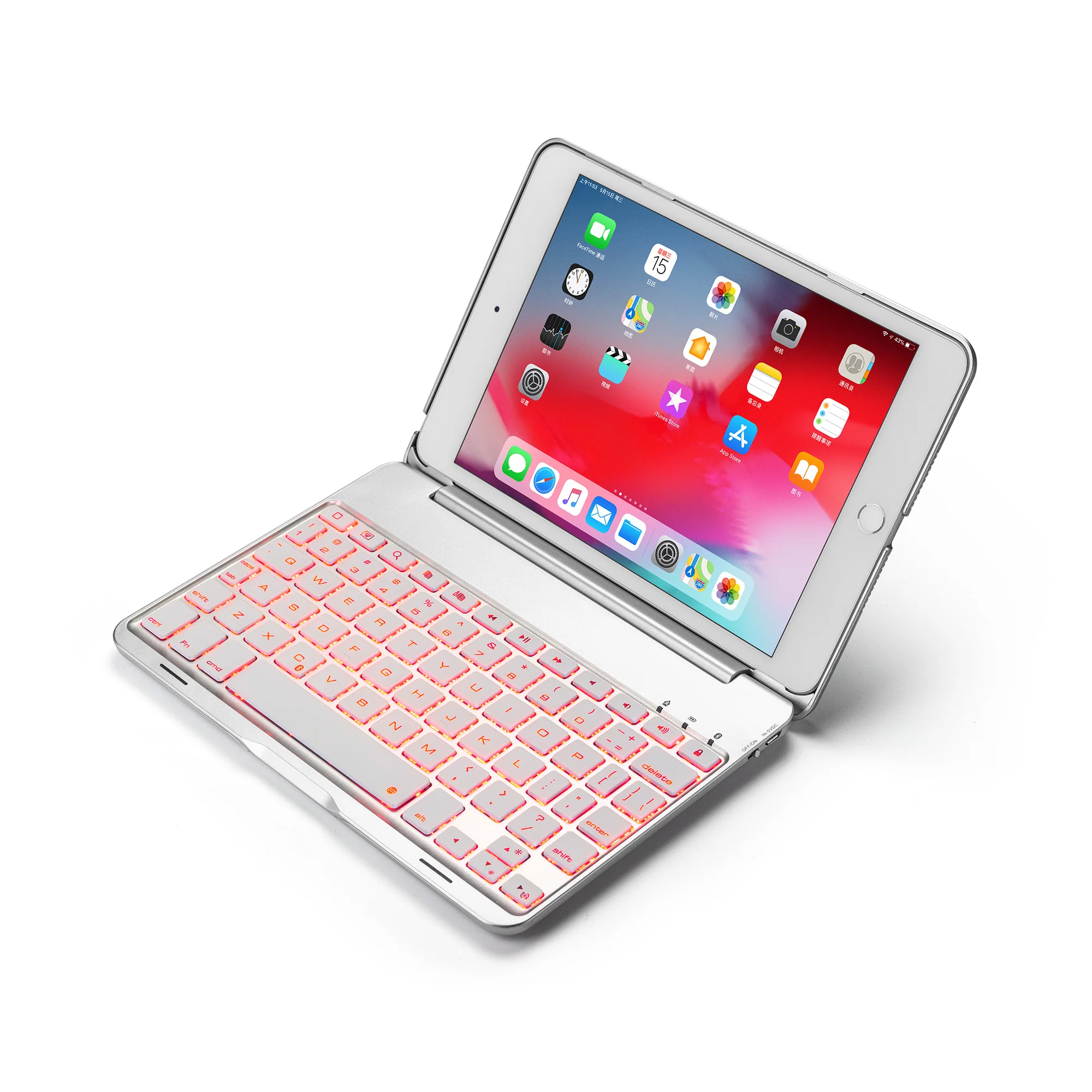 

Fast shipping aluminum keyboard case for ipad mini 5/4