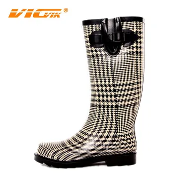 2017 Rain Boots Shoes Women Boot Rubber Farm Boot Women Rain Boot High ...