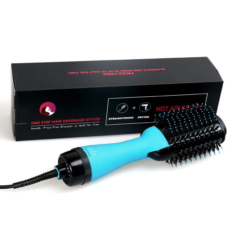 

One step Hair Dryer and Volumizer Hot Air Styling Brush with Negative Ion Generator hair straightener curler