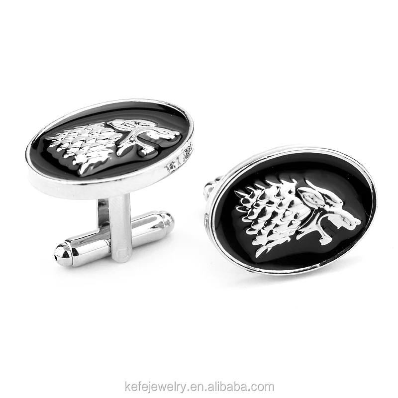 

New Arrival Game of Thrones House Stark Wolf Head Cufflink