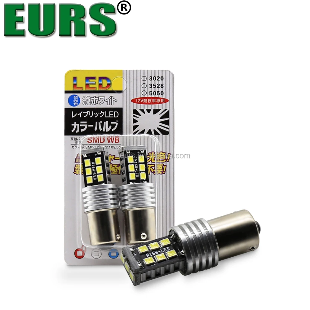 

EURS 2pcs with retail packaging 500lm 6000k auto brake bulb 1156 2835 15smd car turn light led 1157 bay15d 7440 7443 3156 3157, Various color