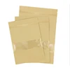 Custom Printed Paper Bags With Window Linked Plastic Package Product For Dried Food Grade Packaging