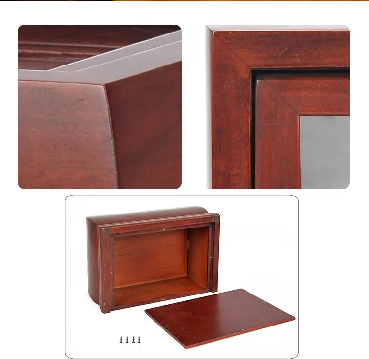 Osa068 Wholesale Funeral Wood Photo Urn Wooden Box Cremation Ash Urn For Human Buy Photo Urn