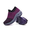 hot sale height increasing 6cm big size 42 light weight breathable fly knit shoes women casual