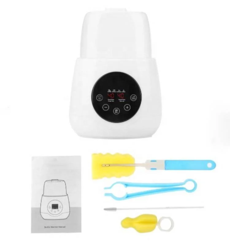 

Fast heating LCD smart touch double baby feeding bottle warmer