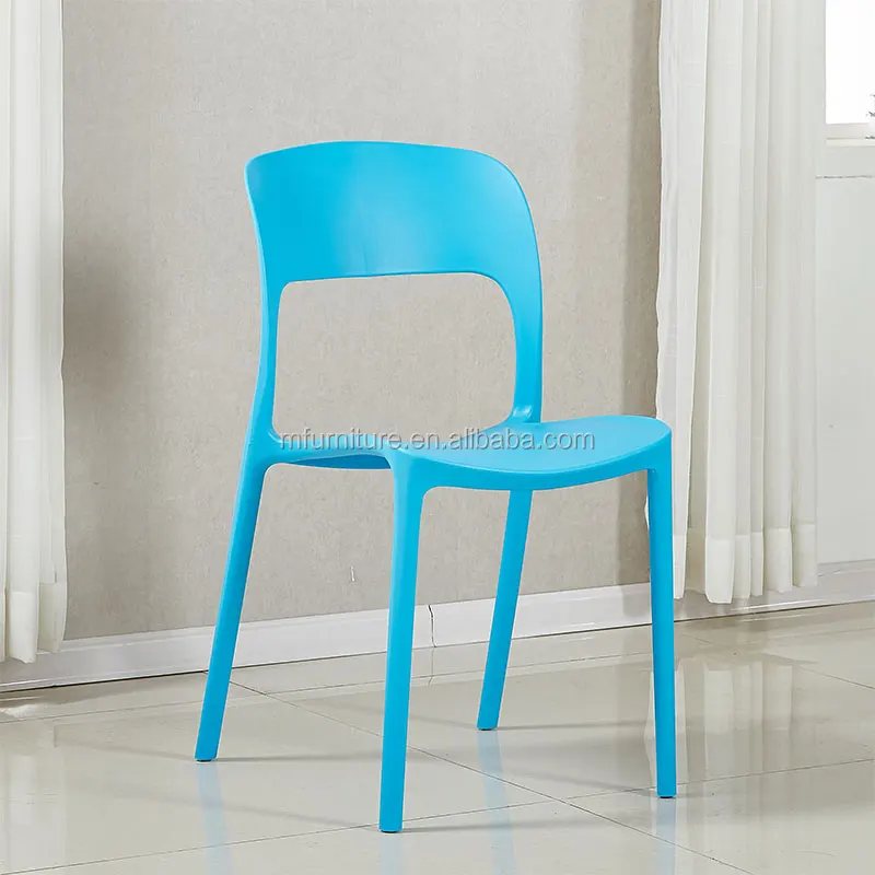 
Cheap stackable plastic restaurant cafe high back dining armless chair 