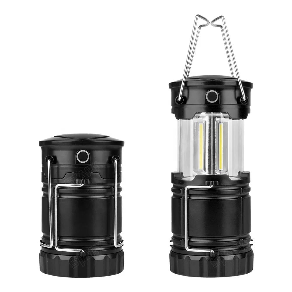
New portable pop up cob camping lantern and led flashlight survival light for hiking reading power outage 