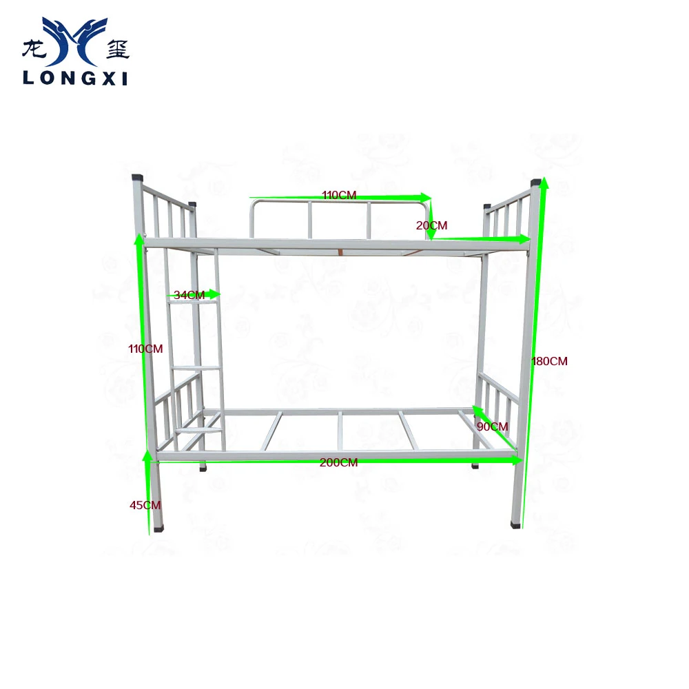 Fast delivery direct school furniture beds china furniture iron bed High weight capacity steel bunk bed