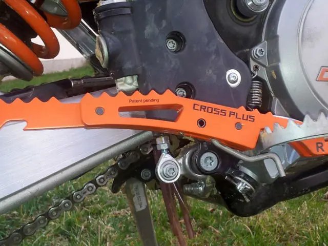 orange bike pegs