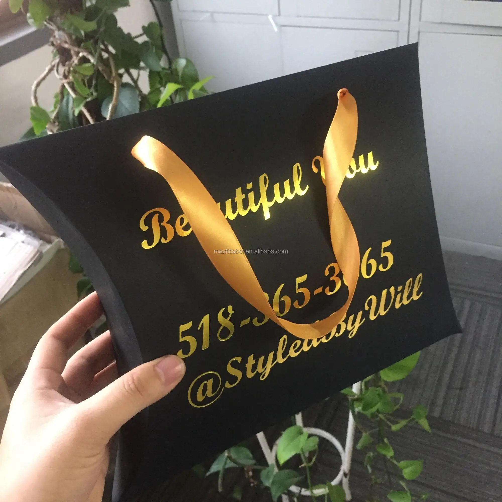 Custom Hair Extension Pillow Boxes,Personalised Pillow Box Packaging