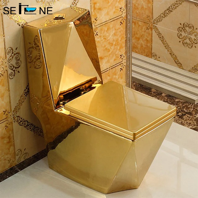 gold toilet