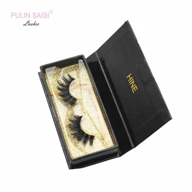 

3d mink fur custom made eyelashes wholesale private label mink eyelash, Natural black