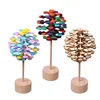 Colorful Tree of Wisdom Wood Stick Desktop Decoration Decompression Toy Magic Stress Relief Rotate Lollipop Spin Toy