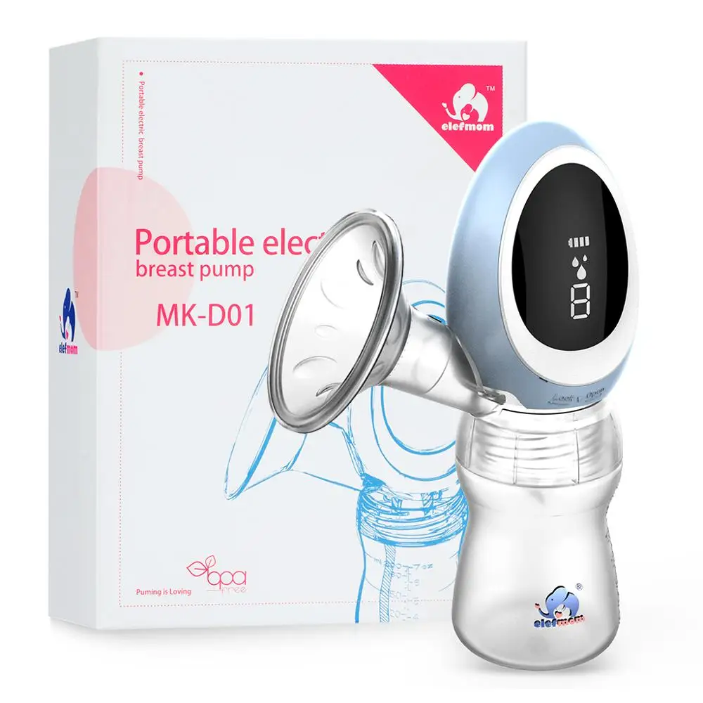 Baby Product Baby silicone USB Rechargeable milk electric Breast Pump with LED Display
