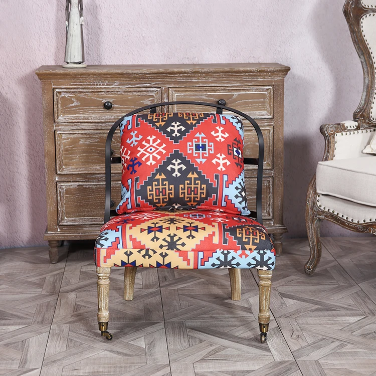 
8012 Multi-tonal Contemporary Accent Chair Round Back Steel Hardware Living Room Furniture 