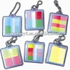 PET pop-up sticky notes with keychain