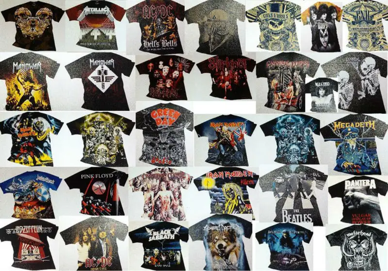 t shirt rock band