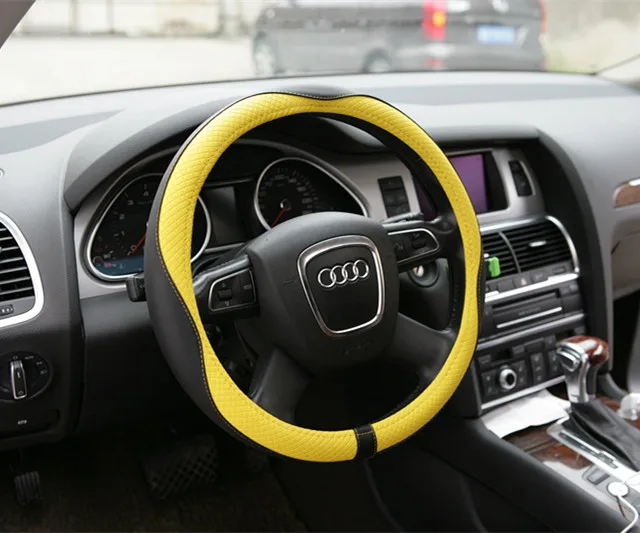 
Auto PVC PU leather Steering Wheel Covers Car Auto Accessories Wheel Covers 