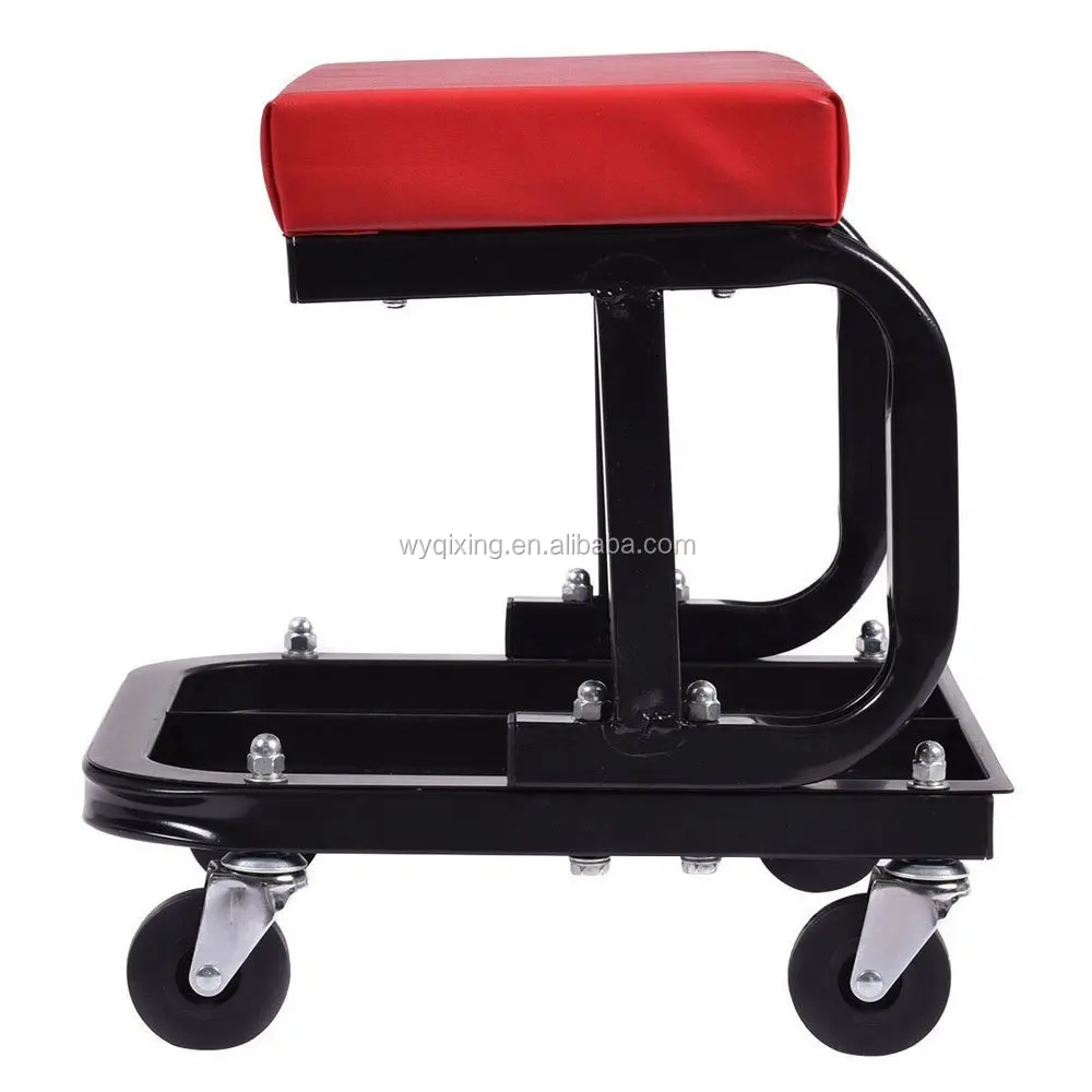 Workshop Car Repair Bar Stool Pneumatic Rolling Mechanic Garage Stool ...