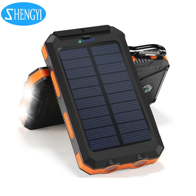 

Facebook Top Sell 10000Mah Solar Charger Power Banks,IP68 Waterproof Powerbank Portable Solar Power Bank