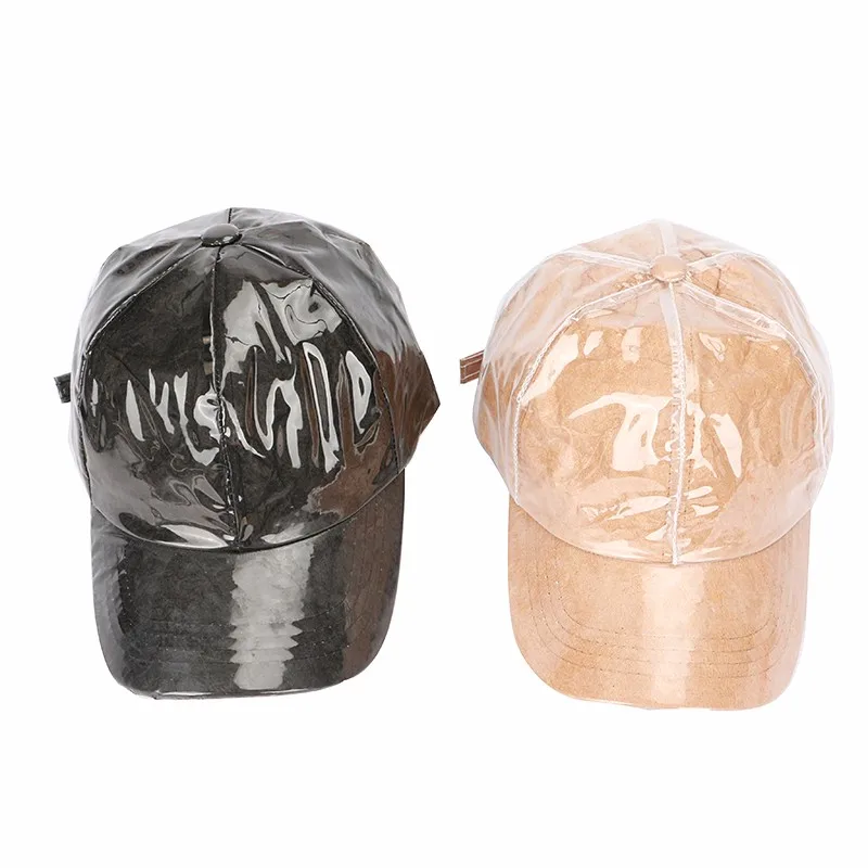 2019 New Design Custom Tyvek&pvc Hat/adjustable Clear Pvc Baseball Cap