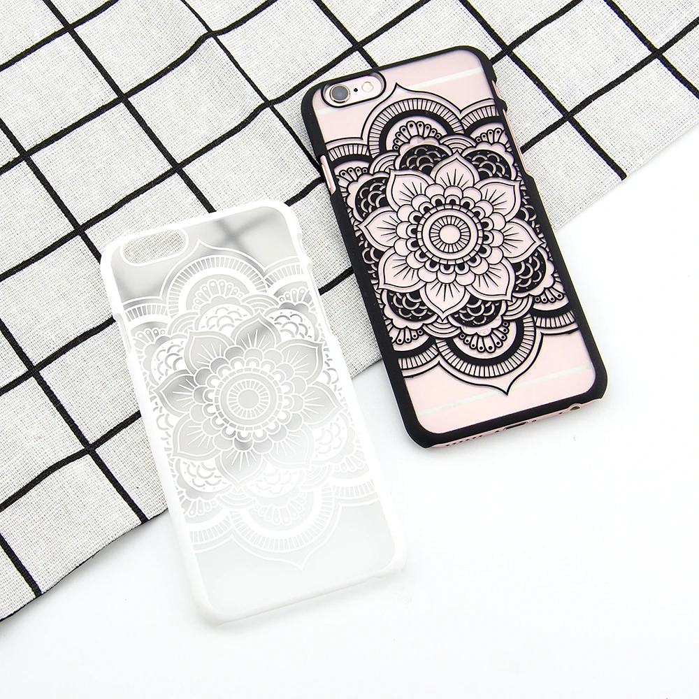 Black Hard Back Plastic Cell Phone Cover For Iphone 6 6s 7/8 Plus X Xs