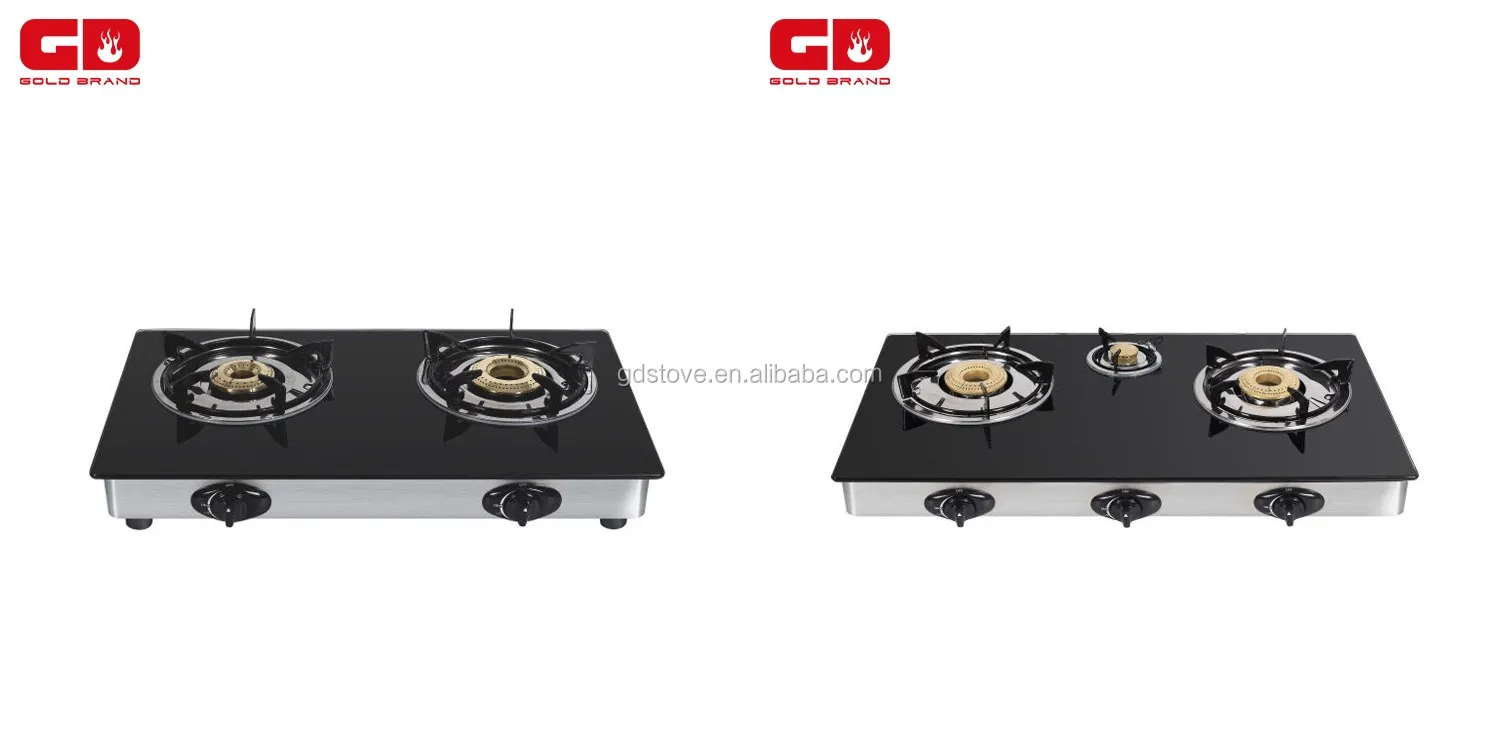 4 Burner Kompor Gas Atas Dengan Penutup Kaca Panel - Buy Kompor Gas Top ...