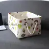 The newest storage bins fabric linen box foldable basket