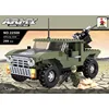 Intellect 299pcs little drive commando set super car military plastic moulds toy block