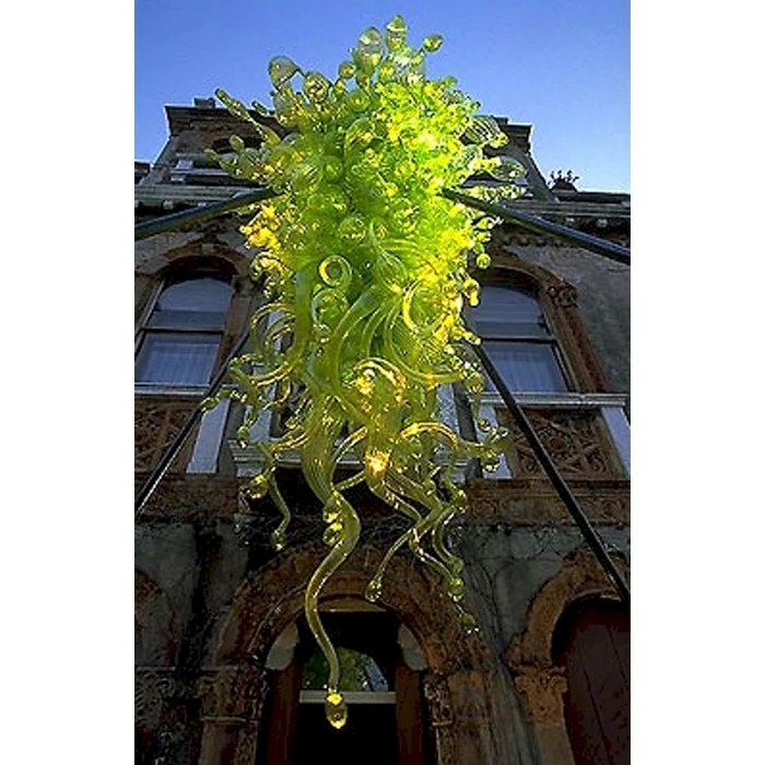 

Grass Green Outdoor Large Size Murano Glass Pendant Chandelier Light