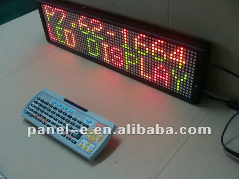 Pc Or Remote Control Led Display,Indoor Led Moving Sign Double Color