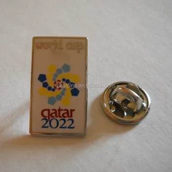 World Cup Qatar 2022 Pin,Football Championship Metal Logo Pins