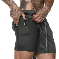 

OEM mens gym shorts with pockets quick-drying breathable outdoor wear workout polyester running shorts